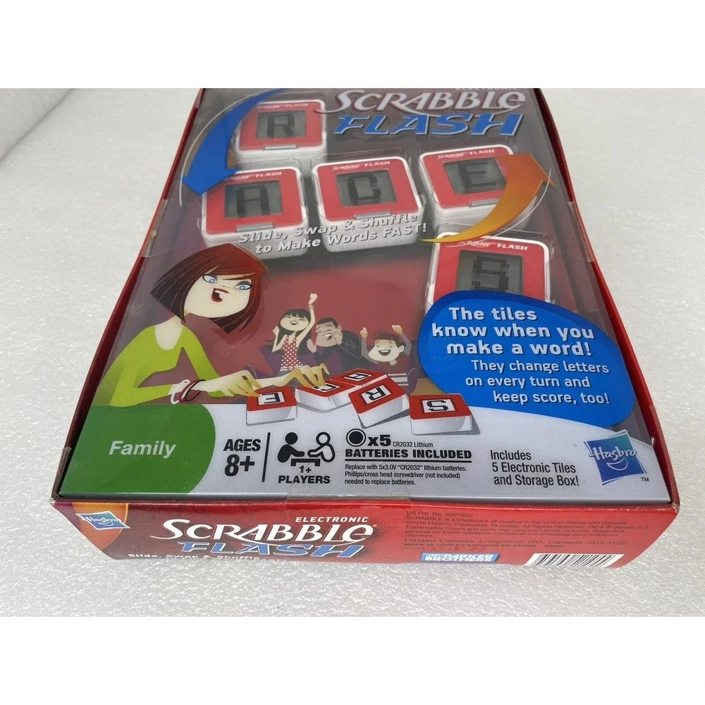 Scrabble Flash Electronic Game New Sealed 2010 Hasbro Parker Brothers Word NIB